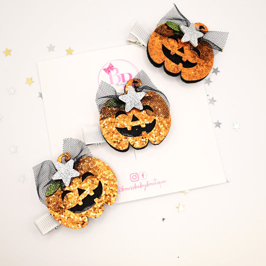 Smile pumpkin-Hair clip-SALE