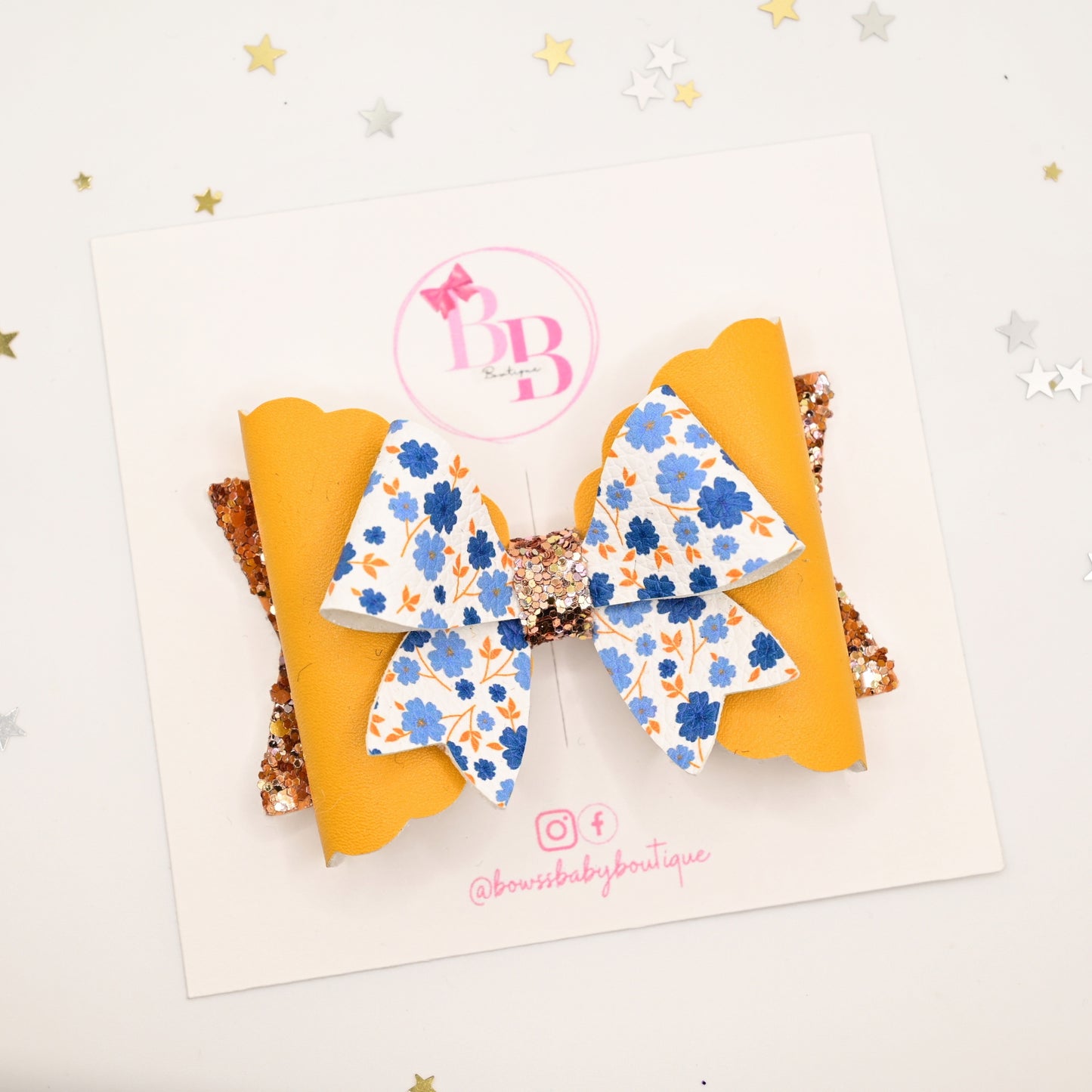 Mustard and blue- SALE