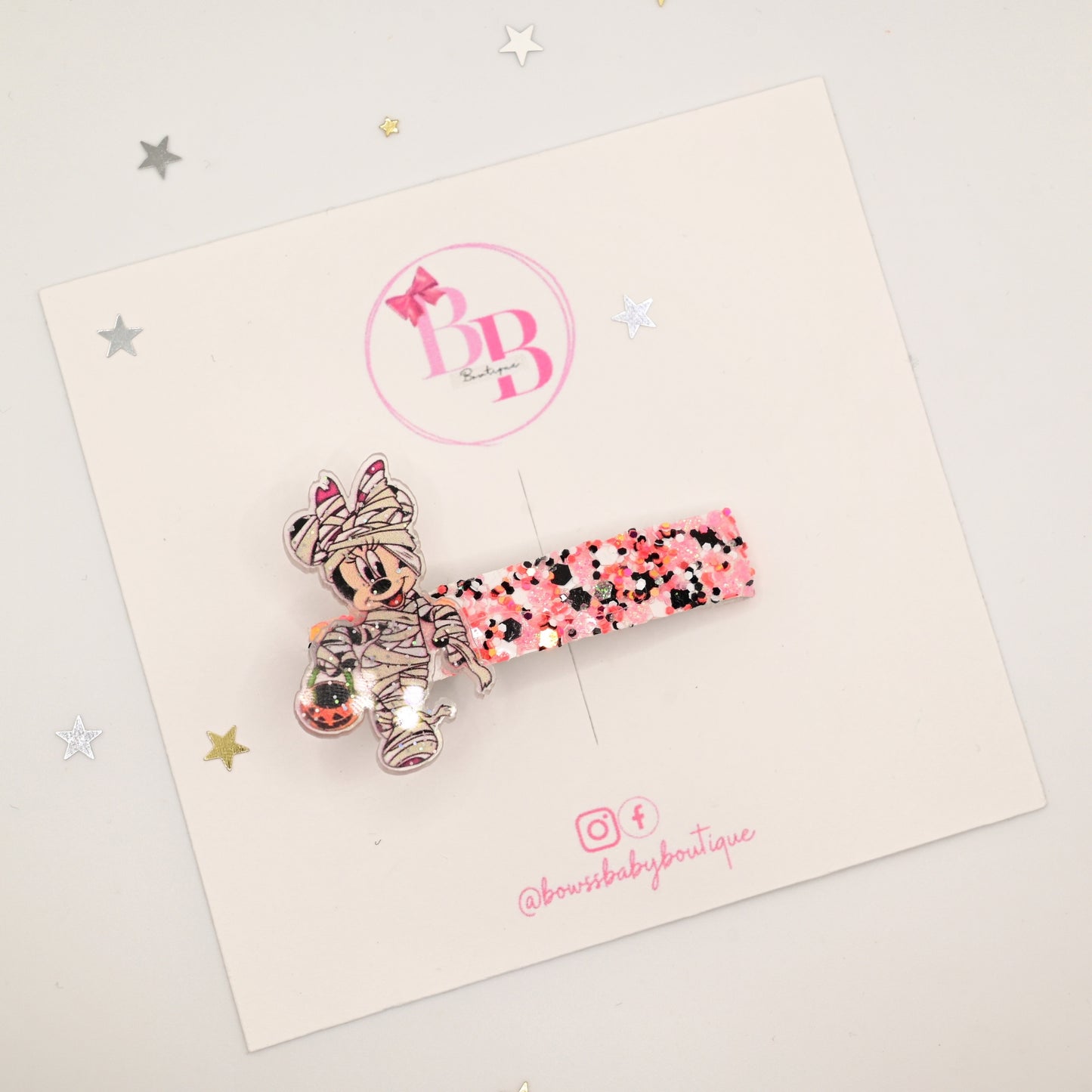 Mummie Mouse~Hair clip- SALE